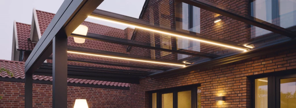 Beleuchtungslösung für Terrassenüberdachung/Terrassendach und Sommergarten